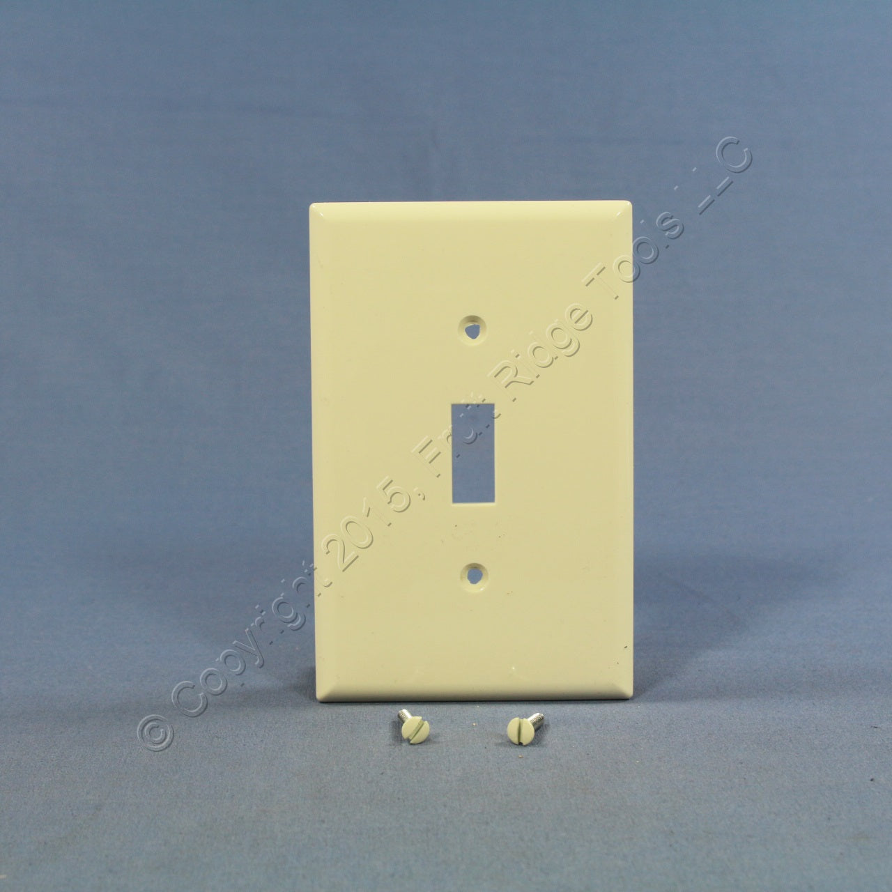 Cooper PJ1LA Light Almond 1-Gang Toggle Switch Unbreakable Mid-Size Wallplate
