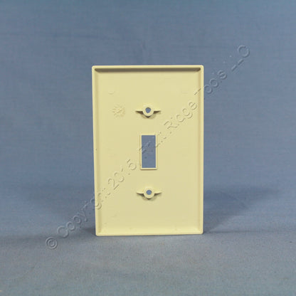 Cooper PJ1LA Light Almond 1-Gang Toggle Switch Unbreakable Mid-Size Wallplate
