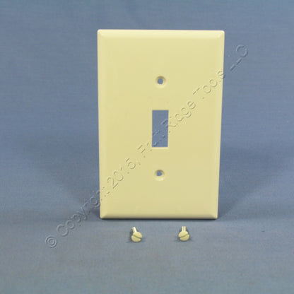 Cooper PJ1LA Lt Almond 1-Gang Toggle Unbreakable Mid-Size Wallplate Cover 3pcs