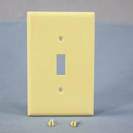 Cooper PJ1V Ivory 1-Gang Toggle Switch Unbreakable Mid-Size Wallplate Cover