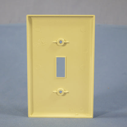 Cooper PJ1V Ivory 1-Gang Toggle Switch Unbreakable Mid-Size Wallplate Cover
