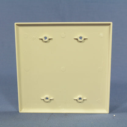 Cooper PJ23LA Light Almond Mid-Size 2-Gang Blank Nylon Wallplate Covers 2-Pack