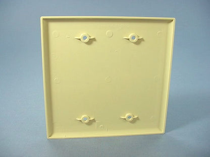 Cooper PJ23V Ivory 2-Gang Unbreakable Mid-size Blank Nylon Wallplate Cover