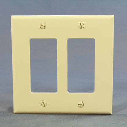 Cooper PJ262LA Light Almond 2-Gang Decorator GFCI Mid-Size Wallplate Cover 20pcs