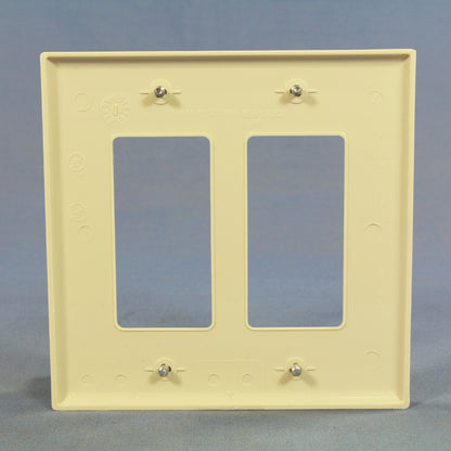 Cooper PJ262LA Light Almond 2-Gang Decorator GFCI Mid-Size Wallplate Cover 20pcs
