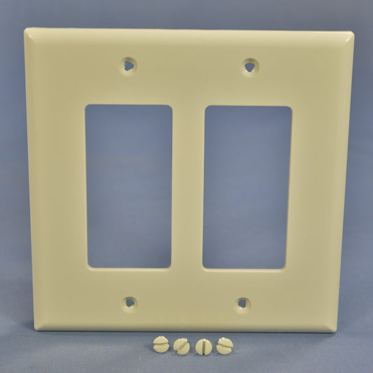 Cooper PJ262LA Lt Almond Decorator Unbreakable GFCI GFI Mid-Size Wallplate Cover