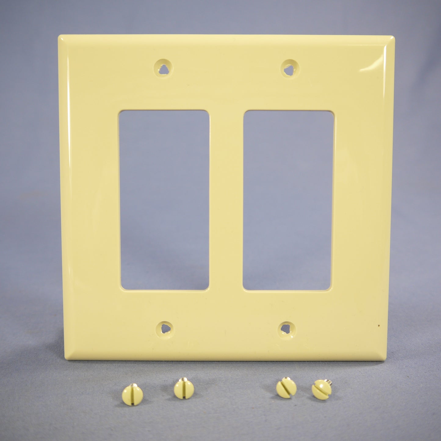 Cooper PJ262V Ivory 2-Gang Decorator GFCI Nylon Mid-Size Wallplate Cover 2-pack