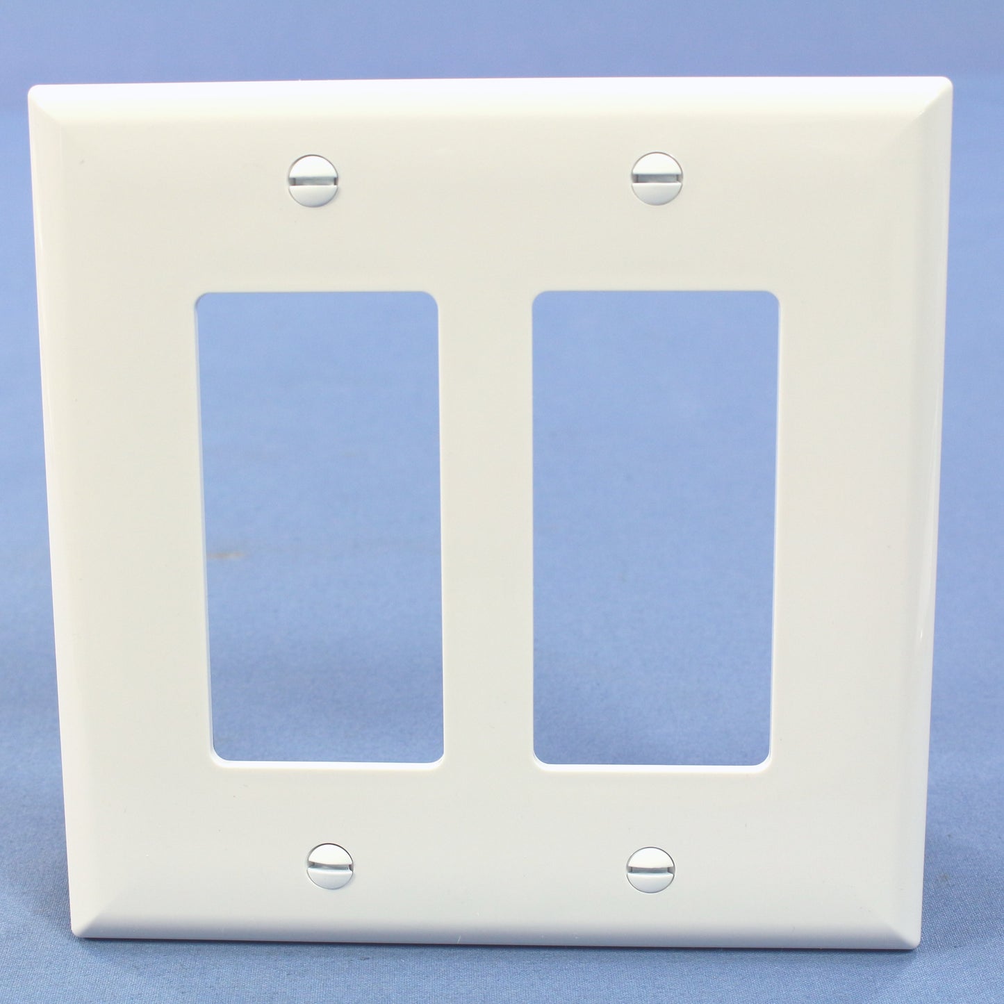 Cooper PJ262W White 2-Gang Decorator GFCI Nylon Mid-Size Wallplate Cover 20-pack