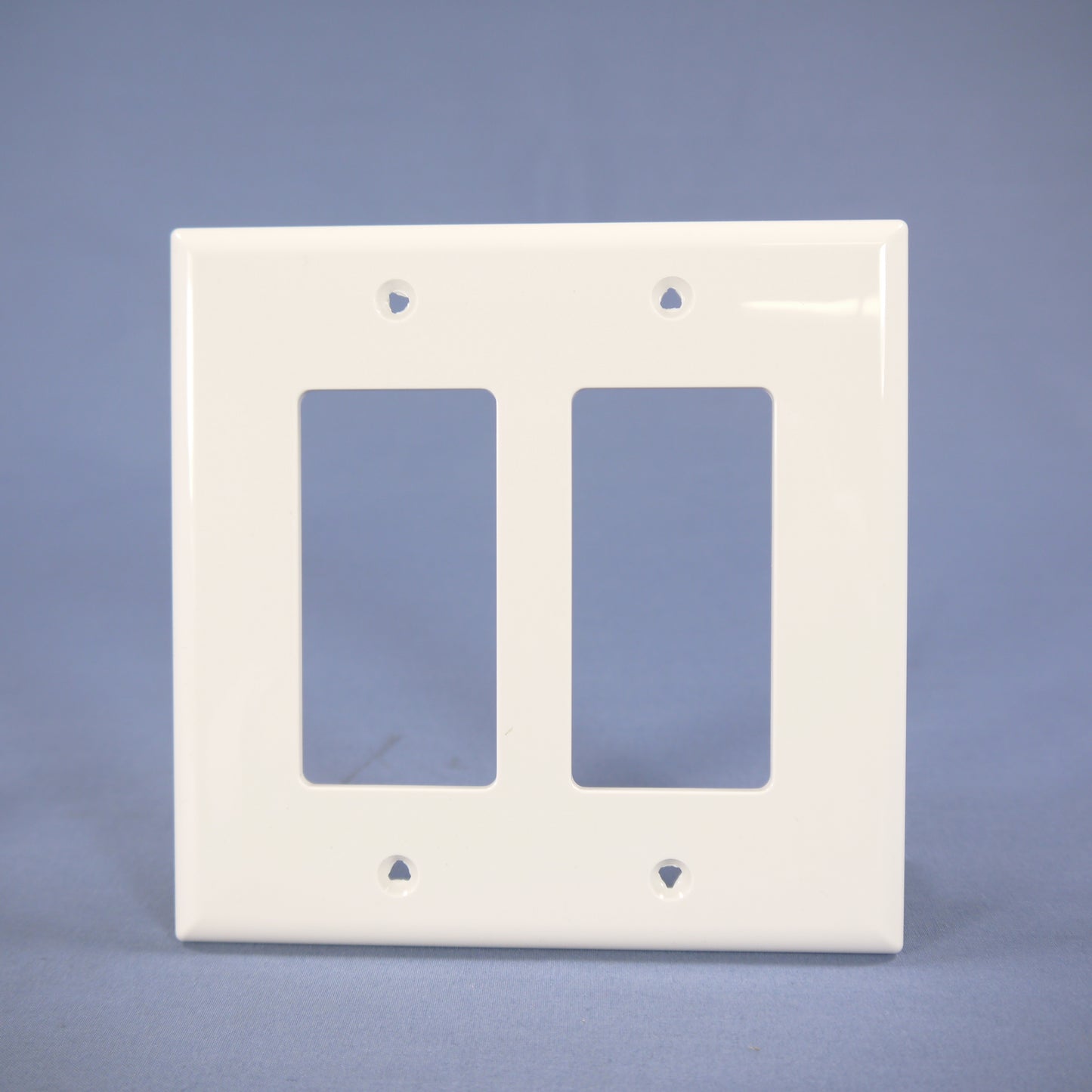 Cooper PJ262W White 2-Gang Decorator GFCI Nylon Mid-Size Wallplate Cover 2-pack