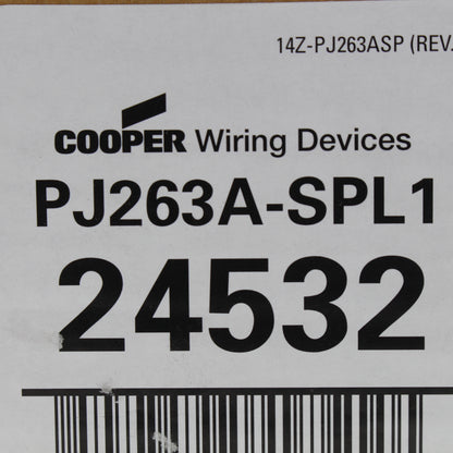 Cooper PJ263A Almond 3-Gang Decorator GFCI Nylon Mid-Size Wallplate Cover 10pcs
