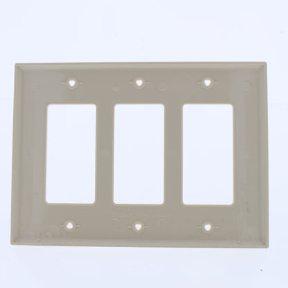 Cooper PJ263V Ivory 3-Gang Decorator GFCI Polycarbonate Mid-Size Wallplate 15pcs