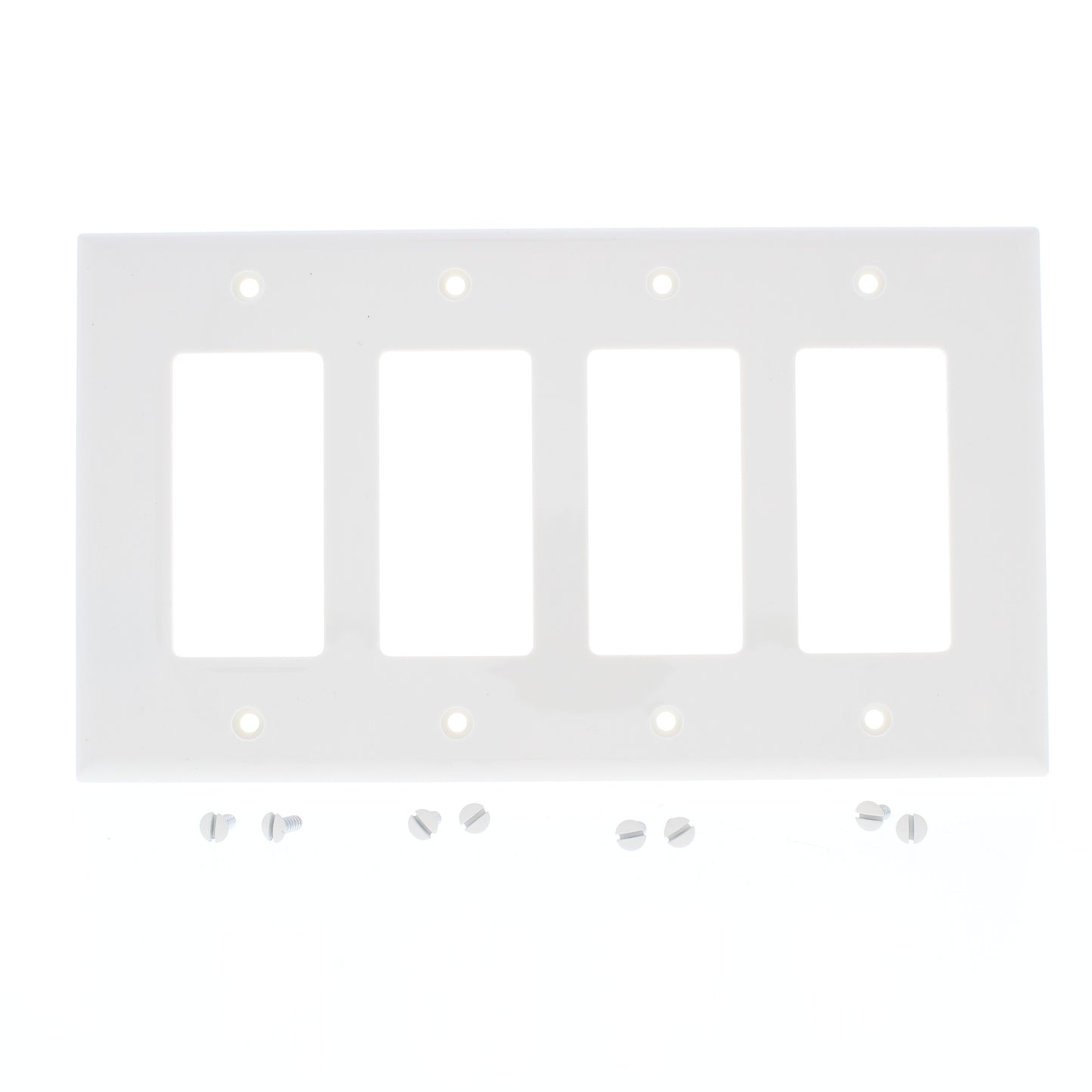 Cooper PJ264LA Light Almond 4-Gang Decorator GFCI Mid-Size Wallplate Cover 15pcs