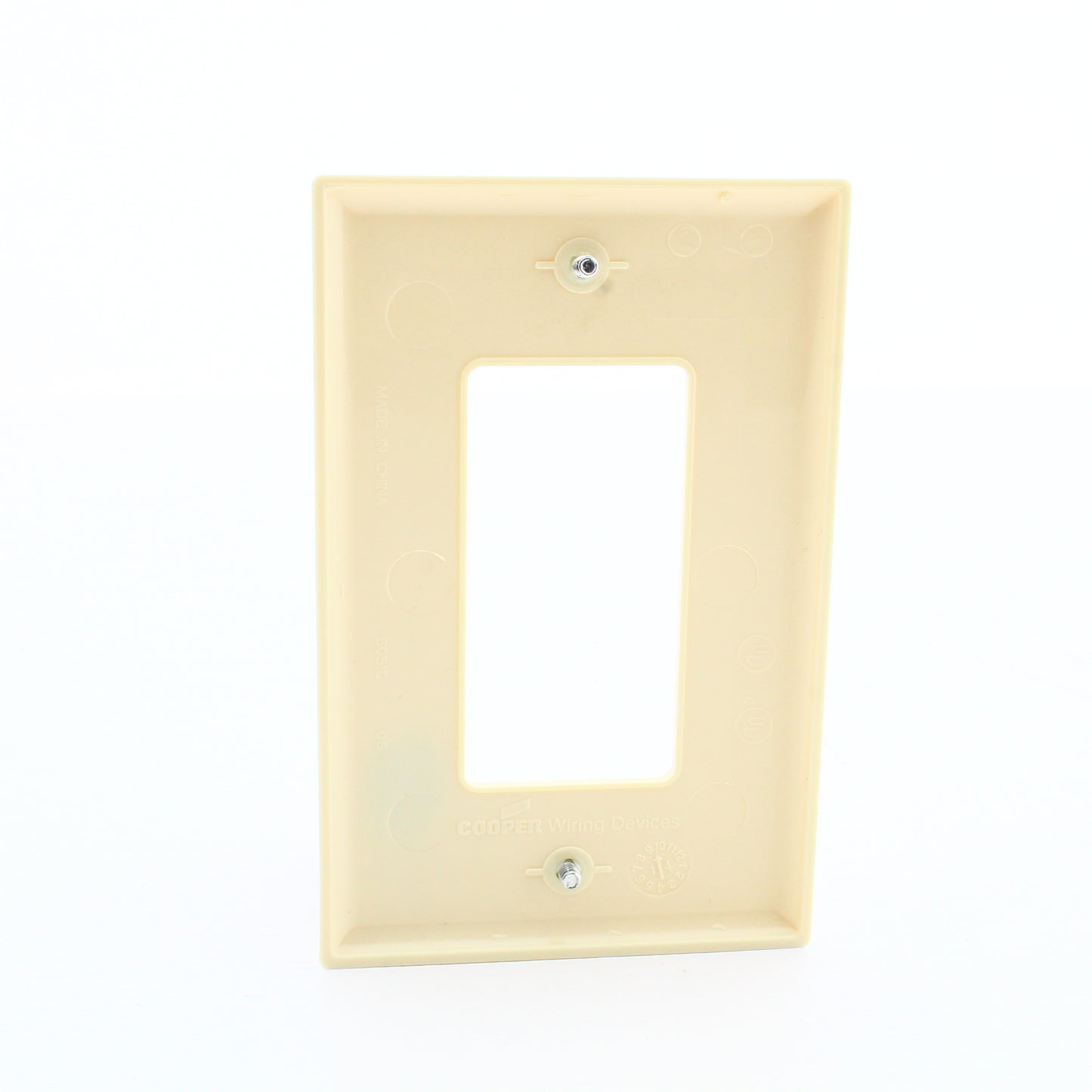 Cooper PJ26A Almond 1-Gang Decorator GFCI Nylon Mid-Size Wallplate Cover 40-pack