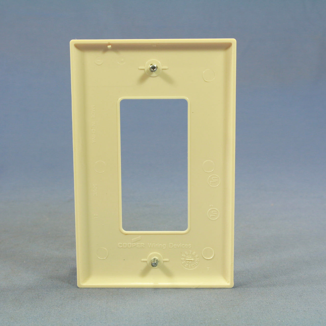 Cooper PJ26A Almond 1-Gang Decorator GFCI Unbreakable Mid-Size Wallplate Cover