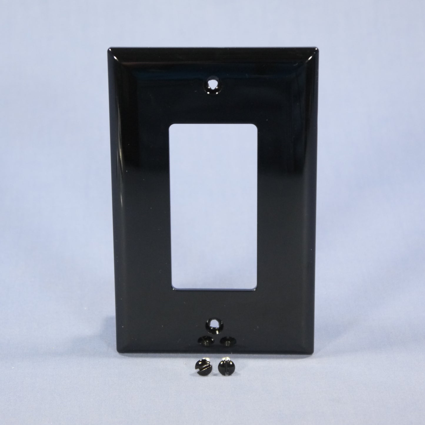 Cooper PJ26BK Black 1-Gang Decorator GFCI Unbreakable Mid-Size Wallplate Cover