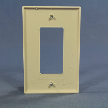 Cooper PJ26LA Light 1-Gang Almond Decorator GFCI Mid-Size Nylon Wallplate Cover