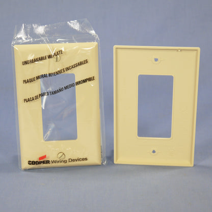 Cooper PJ26V Ivory 1-Gang Decorator GFCI Nylon Mid-Size Wallplate Cover 20-pack