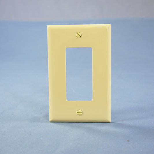 Cooper PJ26 Ivory 1-Gang Decorator GFCI GFI Unbreakable Mid-Size Wallplate Cover
