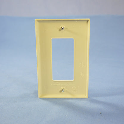 Cooper PJ26 Ivory 1-Gang Decorator GFCI GFI Unbreakable Mid-Size Wallplate Cover
