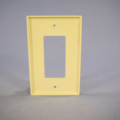 Cooper PJ26 Ivory 1-Gang Decorator GFCI Nylon Mid-Size Wallplate Cover 2-pack