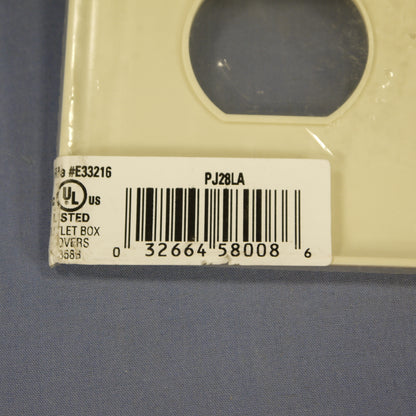 Cooper PJ28LA Light Almond 3-Gang Toggle Duplex Unbreakable Mid-Size Wallplate