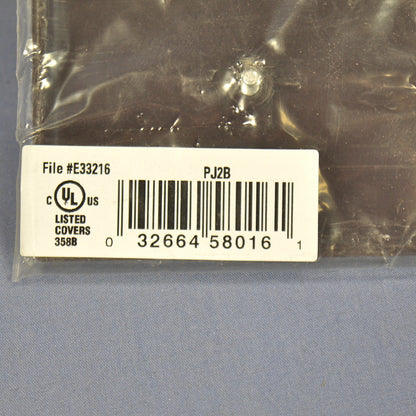 Cooper PJ2B Brown 2-Gang Toggle Switch Unbreakable Mid-Size Wallplate Cover