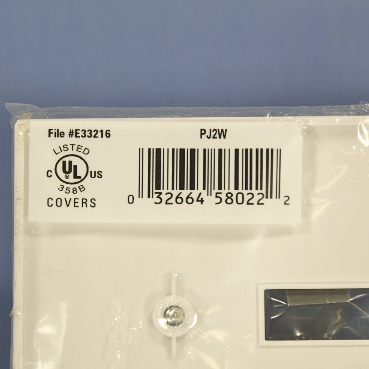 Cooper PJ2W White 2-Gang Toggle Switch Unbreakable Mid-Size Wallplate Cover