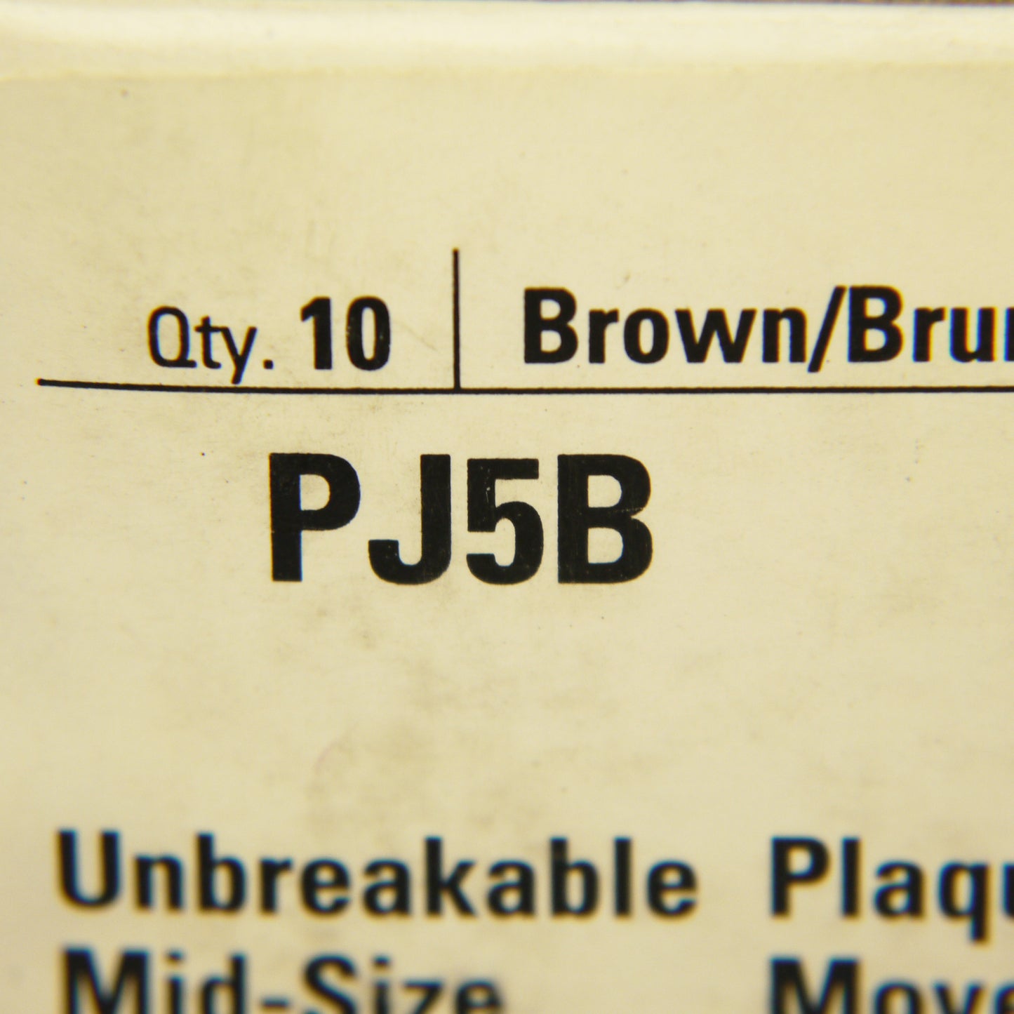 Cooper PJ5B Brown 5-Gang Mid-Size Toggle Switch Nylon Wallplate Cover 10-Pack