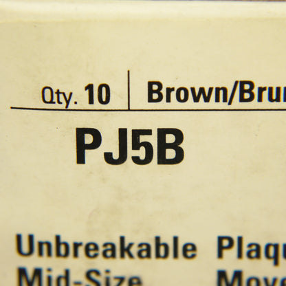 Cooper PJ5B Brown 5-Gang Mid-Size Toggle Switch Nylon Wallplate Cover 10-Pack