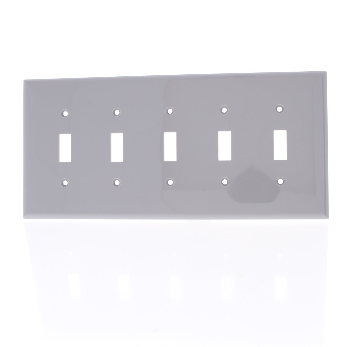 Cooper PJ5GY Gray 5-Gang Mid-Size Unbreakable Nylon Toggle Switch Nylon Cover