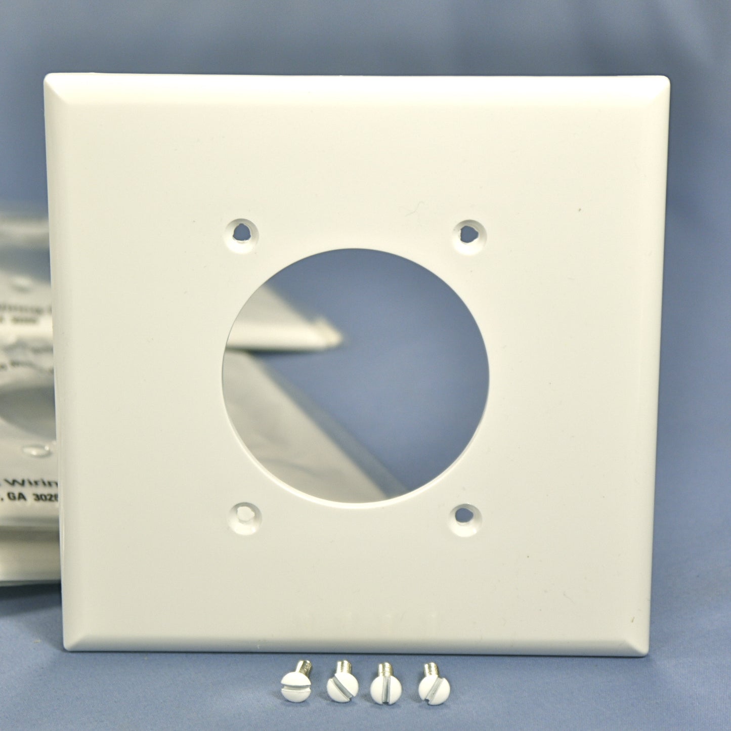 Cooper PJ703W White 2-Gang 2.15" Power Outlet Mid-Size Nylon Wallplates 20-Pack