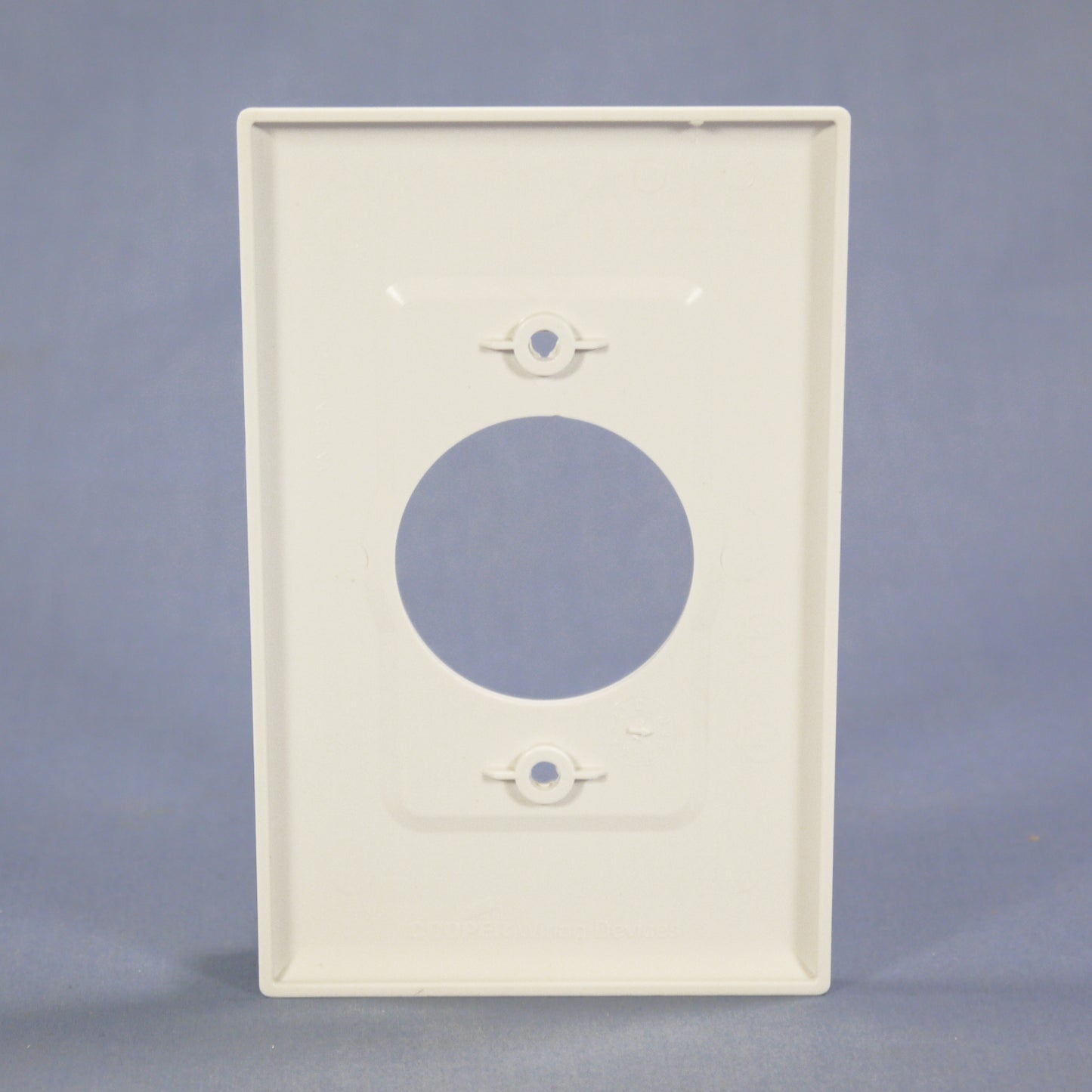 Cooper PJ720W White 1-Gang Nylon 20/30A Locking 1.6" Outlet Mid-Size Wallplate