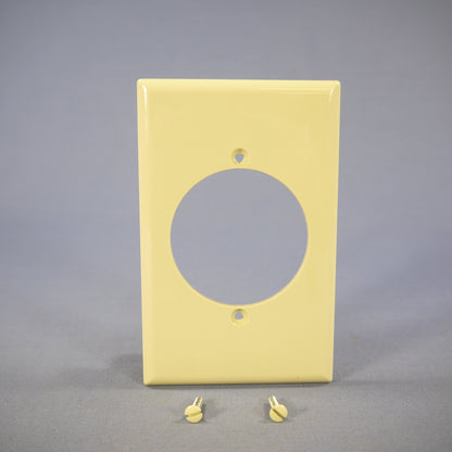 Cooper PJ724V Ivory 1-Gang 2.15" Outlet 30/50A Mid-Size Nylon Wallplate Cover