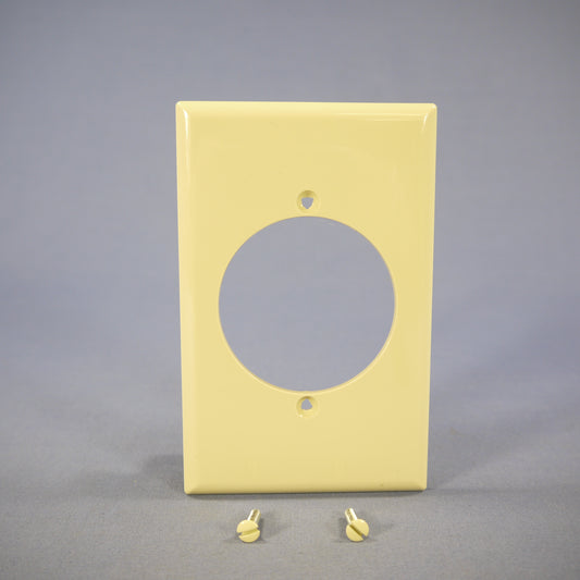 Cooper PJ724V Ivory 1-Gang 2.15" Outlet 30/50A Mid-Size Nylon Wallplate Cover