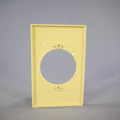 Cooper PJ724V Ivory 1-Gang 2.15" Outlet 30/50A Mid-Size Nylon Wallplate Cover