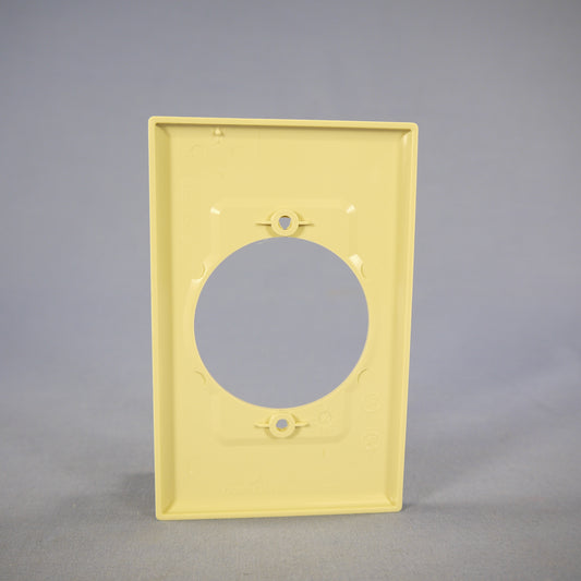 Cooper PJ724V Ivory 1-Gang 2.15" Outlet 30/50A Mid-Size Nylon Wallplate Cover