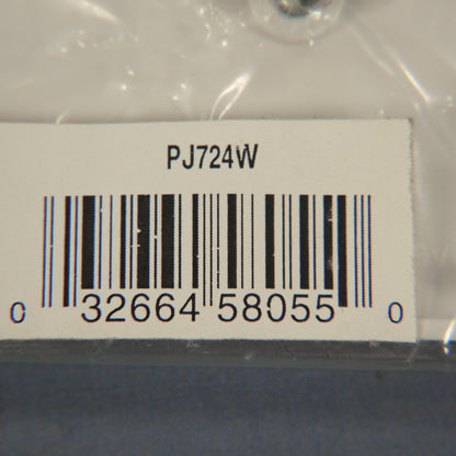 Cooper PJ724W White 1-Gang 30/50A Power 2.15" Outlet Mid-Size Nylon Wallplate