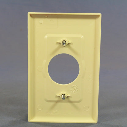 Cooper PJ7A Almond 1-Gang 1.406in. Outlet Unbreakable Mid-Size Wallplate Cover