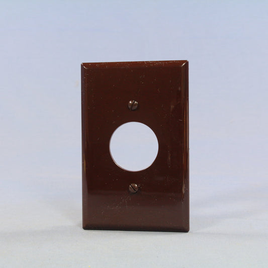 Cooper PJ7B Brown 1-Gang 1.406in. Outlet Unbreakable Mid-Size Wallplate Cover