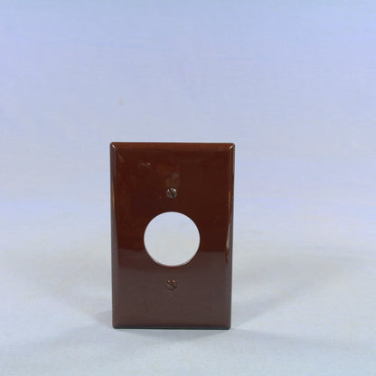 Cooper PJ7B Brown 1-Gang 1.406in. Outlet Unbreakable Mid-Size Wallplate Cover