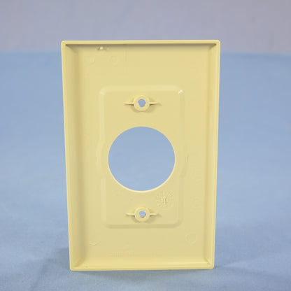 Cooper PJ7V Ivory 1-Gang 1.406in. Outlet Unbreakable Mid-Size Wallplate Cover