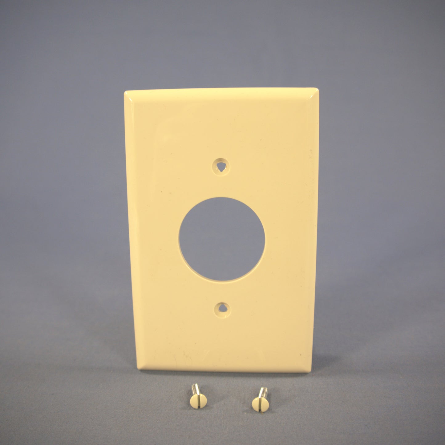 Cooper PJ7V Ivory 1-Gang 1.406" Outlet Unbreakable Mid-Size Wallplate Cover 2pc