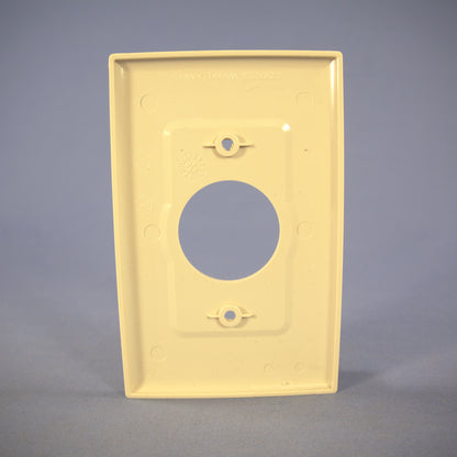 Cooper PJ7V Ivory 1-Gang 1.406" Outlet Unbreakable Mid-Size Wallplate Cover 2pc