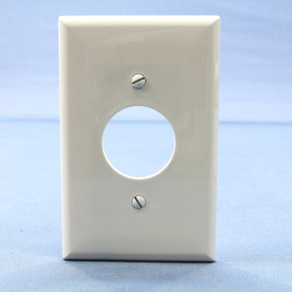 Cooper PJ7W White 1-Gang 1.406" Outlet Unbreakable Midsize Wallplate Cover 25pcs