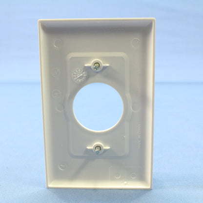 Cooper PJ7W White 1-Gang 1.406" Outlet Unbreakable Midsize Wallplate Cover 25pcs