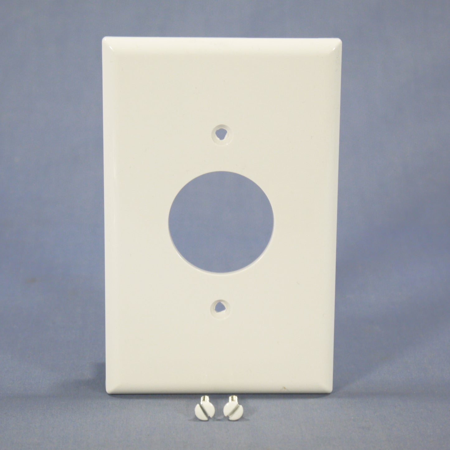Cooper PJ7W White 1-Gang 1.406in. Outlet Unbreakable Mid-Size Wallplate Cover