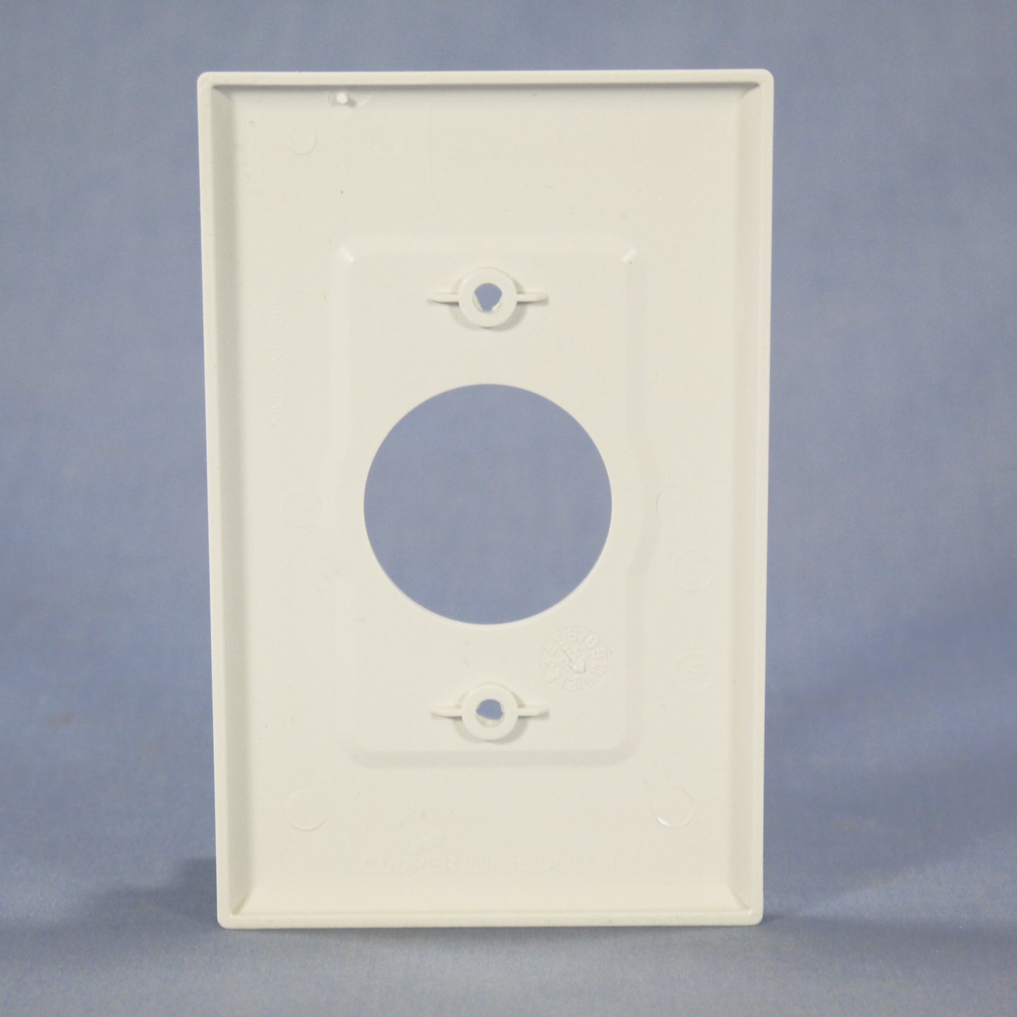 Cooper PJ7W White 1-Gang 1.406in. Outlet Unbreakable Mid-Size Wallplate Cover