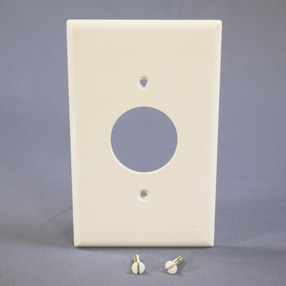 Cooper PJ7W White 1-Gang 1.406" Mid-Size Receptacle Nylon Wallplates Covers 2pcs