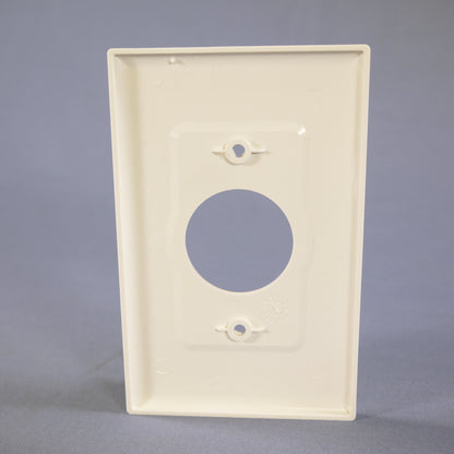Cooper PJ7W White 1-Gang 1.406" Mid-Size Receptacle Nylon Wallplates Covers 2pcs