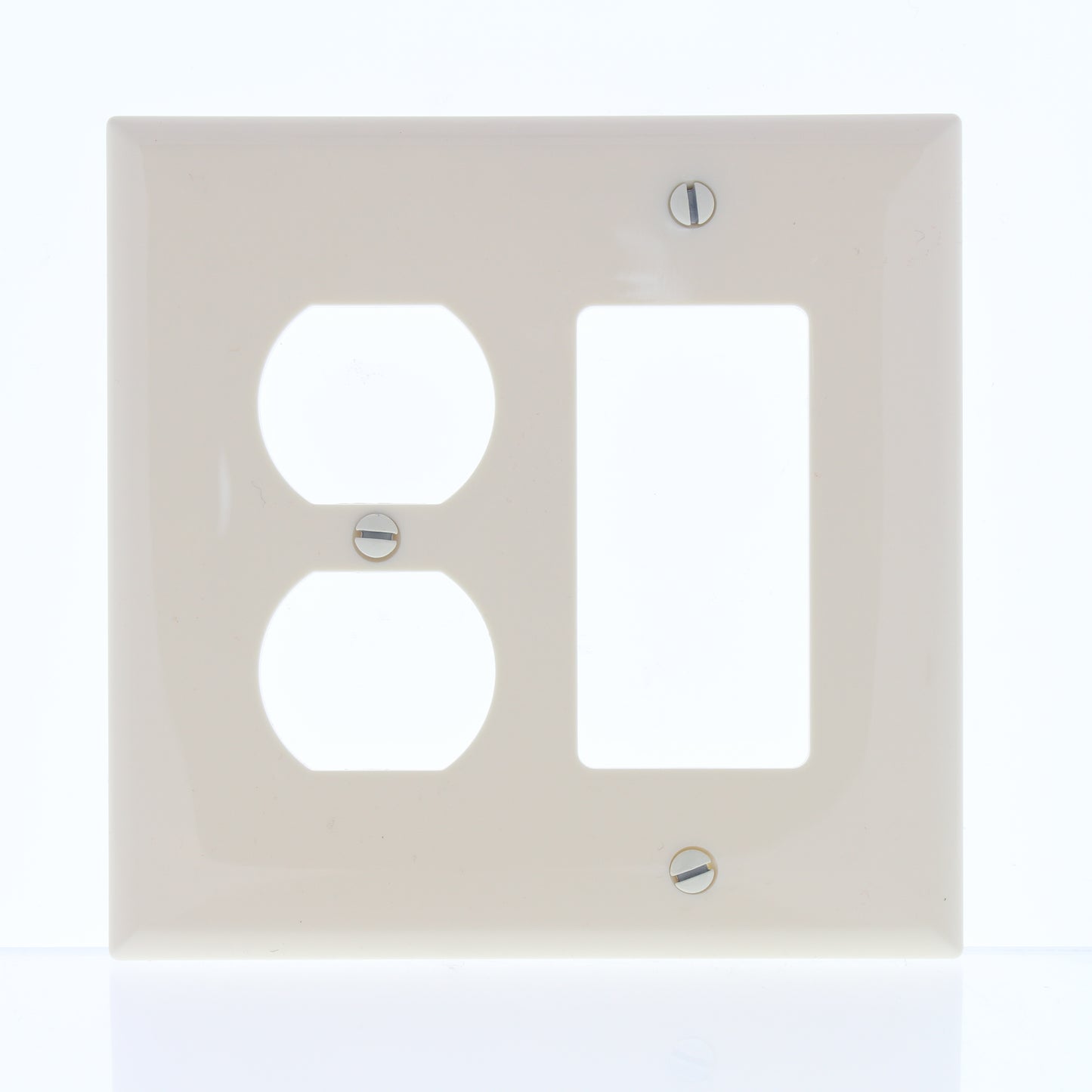 Cooper PJ826A Almond 2-Gang Duplex Outlet Decorator GFCI Nylon Wallplates 20pcs